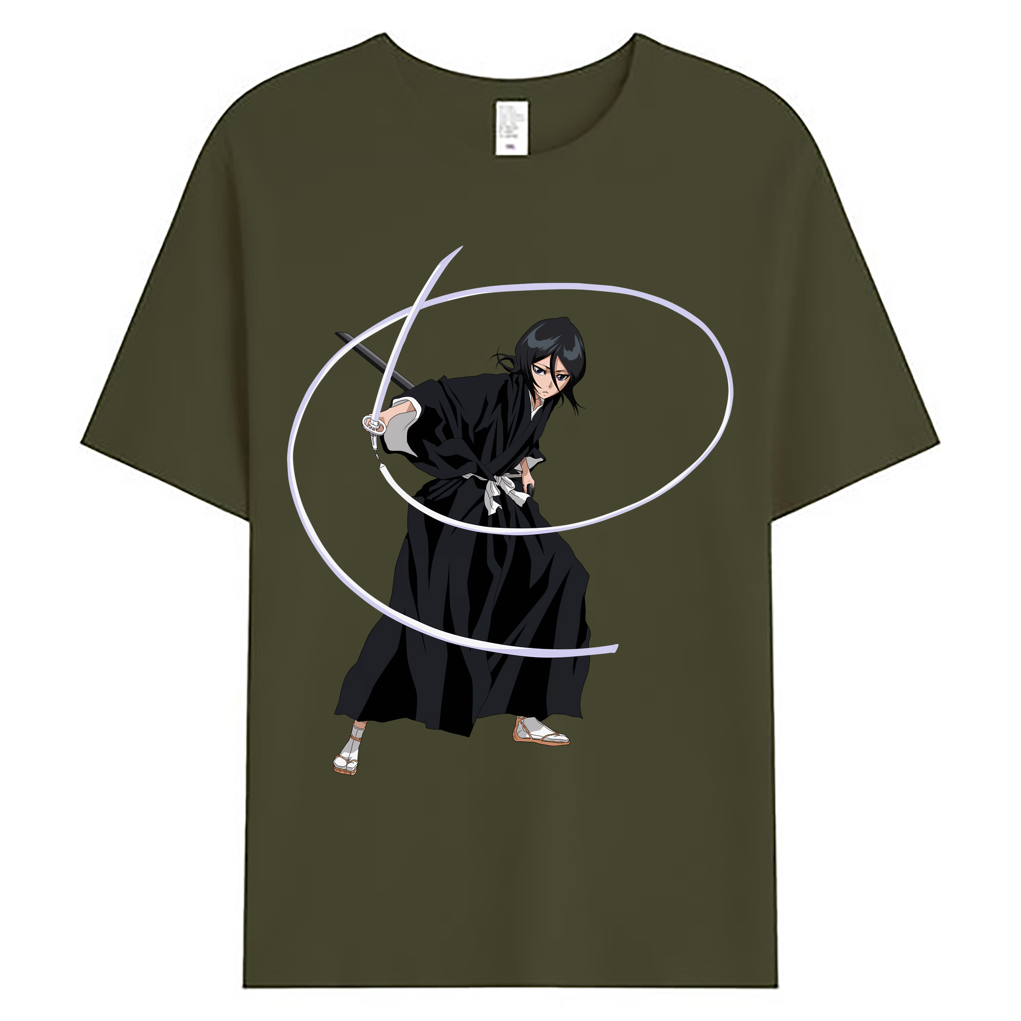 （画像用） ブリーチ 朽木ルキア BLEACH Kuchiki Rukia 綿100％ メンズ半袖Tシャツ｜肌触りやわらか＆通気性